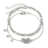 Pearl Jewelry Set Mixed Materials Heart Water Drop Bell Pattern Highend Style Set With Diamonds