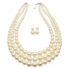 Pearl Multilayer Clavicle Necklace Exaggerated Fashion Snake Bone Chain Ushaped British Retro