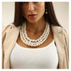 Pearl Multilayer Clavicle Necklace Exaggerated Fashion Snake Bone Chain Ushaped British Retro