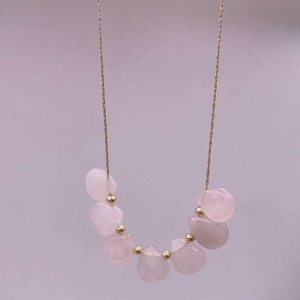 Pearl Natural Geometric Ball Chain Clavicle Necklace Accessories