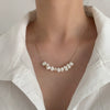 Pearl Natural Geometric Ball Chain Clavicle Necklace Accessories