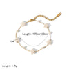Pearl Necklace And Stainless Steel Bracelet With Star Pattern And Titanium Steel Pendant Electroplating Process For Women