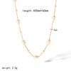 Pearl Necklace And Stainless Steel Bracelet With Star Pattern And Titanium Steel Pendant Electroplating Process For Women