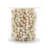 Pearl Necklace Chain With 18K Gold Stainless Steel Clip And Electroplating Treatment