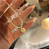 Pearl Necklace For Women Highend Light Luxury Heart Pendant Alloy Electroplating Design
