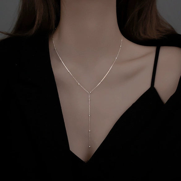 Pearl Necklace For Women Highend Light Luxury Heart Pendant Alloy Electroplating Design