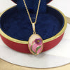 Pearl Necklace Freshwater Pearl Copper Universal Buckle Baroque Purple Painted Natural Style Flat Round Rose Buns Round