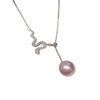 Pearl Necklace Freshwater Pearl Pendant Copper Material Round Baroque Fashion Minimalist Style