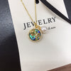 Pearl Necklace Freshwater Pearl Pendant Microinlaid Zircon Abalone Fritillaria Koi Copper Minimalist Rice Shape Droplet Shape