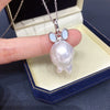 Pearl Necklace Freshwater Pearl Pendant Rabbit Ears Style Copper Material
