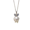 Pearl Necklace Freshwater Pearl Pendant Rabbit Ears Style Copper Material