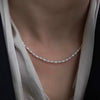 Pearl Necklace Freshwater Pearls Copper Rice Shape Droplet Shape Light Luxury Niche Cold Style Women's