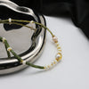 Pearl Necklace Geometric Pattern Bamboo Chain Elegant For Women