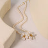 Pearl Necklace Handmade Natural Simple Geometric Light Luxury Women's Jewelry
