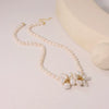 Pearl Necklace Handmade Natural Simple Geometric Light Luxury Women's Jewelry