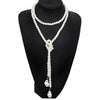 Pearl Necklace Jewelry Geometric Ball Chain Beaded Women's Accessories