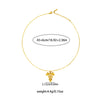 Pearl Necklace Leaf Pattern Titanium Steel Copper O Word Chain Electroplating For Women