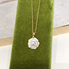 Pearl Necklace Natural Freshwater Pearl Minimalist Flat Round And Bun Round Shape Copper Accessory