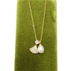 Pearl Necklace Natural Freshwater Pearl Pendant Microinlaid Zircon Drop Shape Minimalist Style