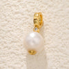 Pearl Necklace Pendant Bow Bucket Beads Zircon Copper Goldplated Jewelry