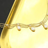 Pearl Necklace Retro Geometric Style Electroplated Woven Lace Tassel For Women
