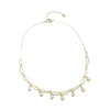 Pearl Necklace Retro Geometric Style Electroplated Woven Lace Tassel For Women