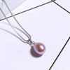 Pearl Necklace S925 Sterling Silver Riceshaped Freshwater Pearl Pendant Melon Clasp
