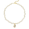 Pearl Necklace Stainless Steel Geometric Constellation Electroplating Women's