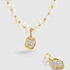 Pearl Necklace Stainless Steel Geometric Constellation Electroplating Women's