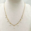 Pearl Necklace Stainless Steel 18K Gold Electroplated Tassel Pendant Necklace For Women