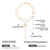Pearl Necklace Stainless Steel Titanium Steel Geometric Starfish Electroplated Marine Style Women's