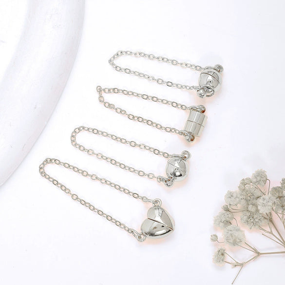 Pearl Necklace With 18K Goldfilled Magnetic Buckle Copper Electroplated Diy Accessories