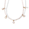Pearl Necklace With Starburst Zircon Pendant 316L Stainless Steel 316L Stainless Steel Electroplating Jewelry For Women