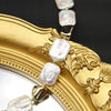 Pearl Necklace Women's Retro Geometric Style Beaded Clavicle Chain With Electroplating