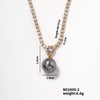 Pearl Pendant Jewelry Copper Geometric Electroplating For Women