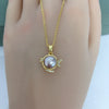 Pearl Pendant Jewelry Natural Freshwater Pearl Flat Round And Steamed Bread Round Shape Copper Accessories