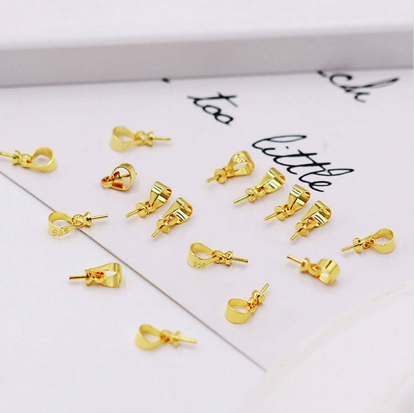 Pearl Pendant Metal Jewelry Accessories Handmade Electroplated