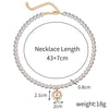 Pearl Pendant Necklace Alloy Material Plant Flowers Style Electroplating For Women