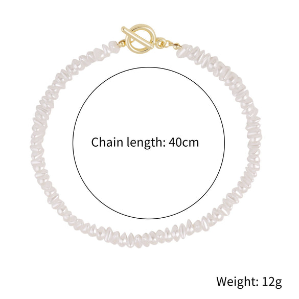 Pearl Pendant Necklace Alloy Material Plant Flowers Style Electroplating For Women