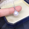 Pearl Pendant Necklace Freshwater Pearl Round S925 Sterling Silver Fashion Minimalist