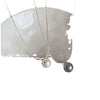 Pearl Pendant Necklace Metal Geometric Electroplating Women's Cold Retro Simple Allmatch Style