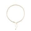 Pearl Pendant Necklace Women's Geometric Style Electroplated Clavicle Chain