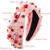 Pearl Rhinestone Hoop Handmade Women's Fashion Geometric Hair Hoop Headwear