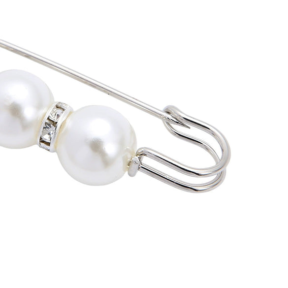 Pearl Rhinestone The Crown Style Electroplating Brooch Pin Unisex Women's