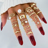 Pearl Ring Gold Alloy Creative Butterfly Love Jewelry For Women
