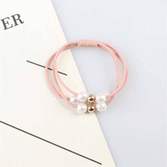 Pearl Rubber Band Handmade High Elasticity Hair Tie Headband