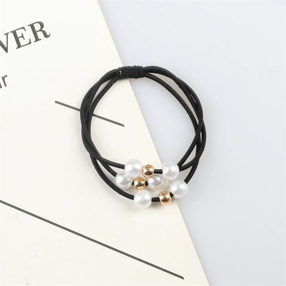 Pearl Rubber Band Handmade High Elasticity Hair Tie Headband