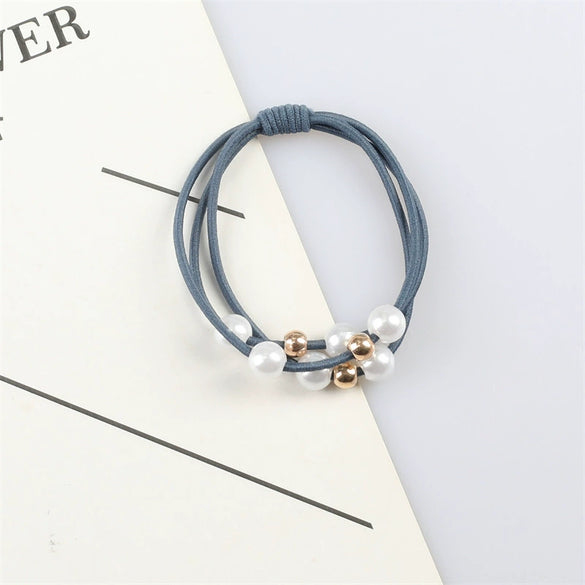 Pearl Rubber Band Handmade High Elasticity Hair Tie Headband