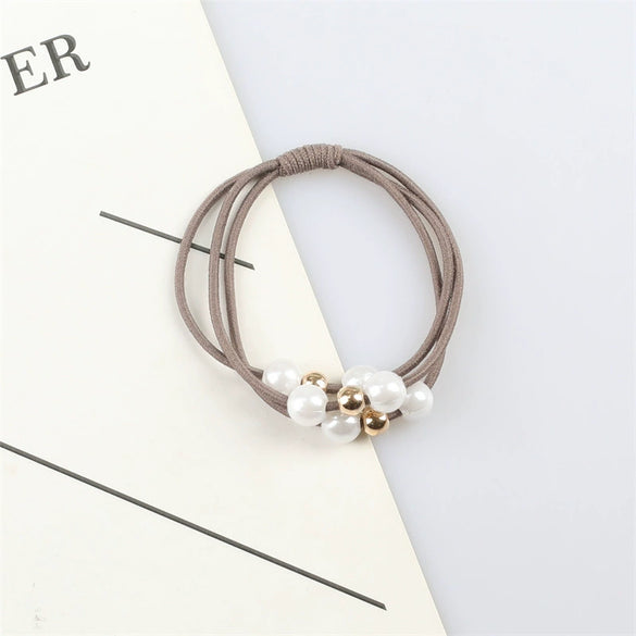 Pearl Rubber Band Handmade High Elasticity Hair Tie Headband