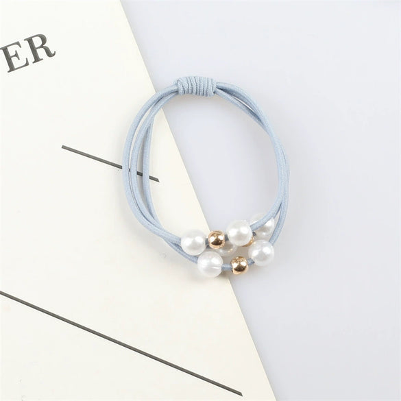 Pearl Rubber Band Handmade High Elasticity Hair Tie Headband